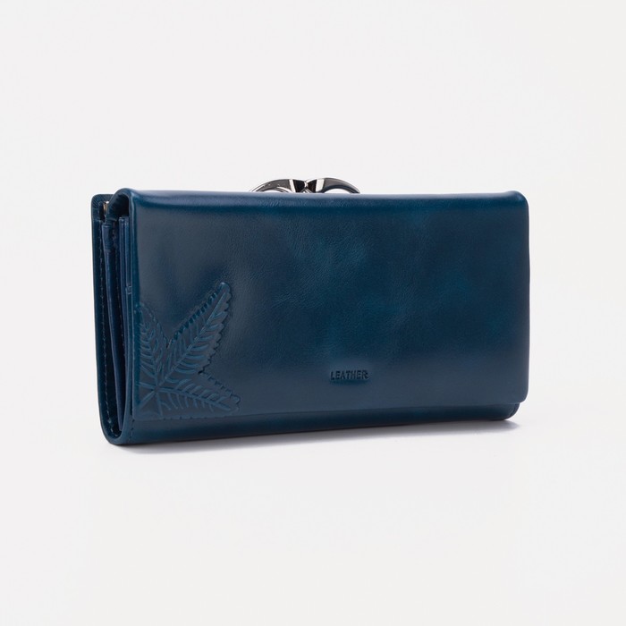 Кошелёк на магнитах, цвет синий
Кошелёк на магнитах, цвет синий