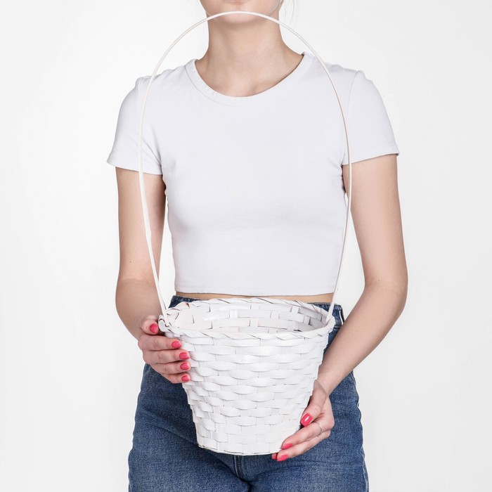 Корзина плетёная, 23x17x53 см, белый
Корзина плетёная, 23x17x53 см, белый