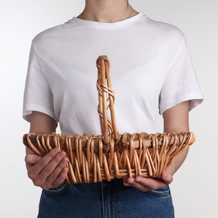 Корзина плетёная, 41х19х9x22 см, натуральный
Корзина плетёная, 41х19х9x22 см, натуральный