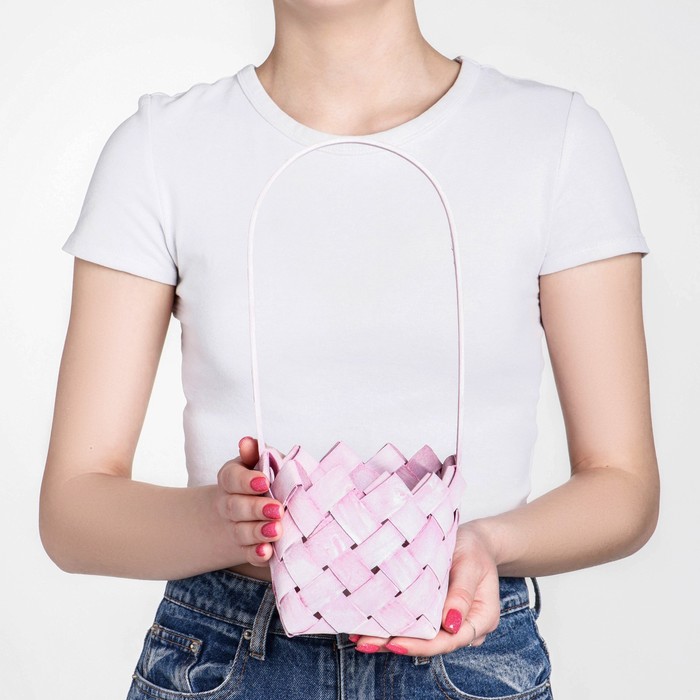 Корзина плетёная, 13x32 см, розовый
Корзина плетёная, 13x32 см, розовый