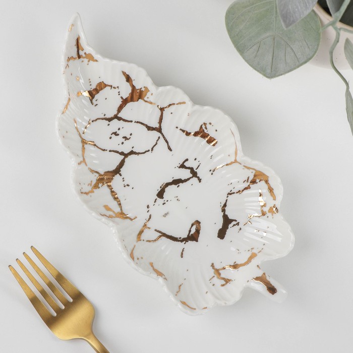 Блюдо «Марбл. Лист», 20,5×10×2,8 см, цвет белый
Блюдо «Марбл. Лист», 20,5×10×2,8 см, цвет белый