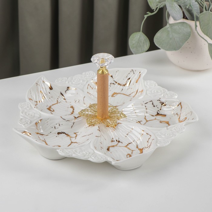 Менажница 5 ячеек «Марбл» 24×3,2 см, цвет белый
Менажница 5 ячеек «Марбл» 24×3,2 см, цвет белый