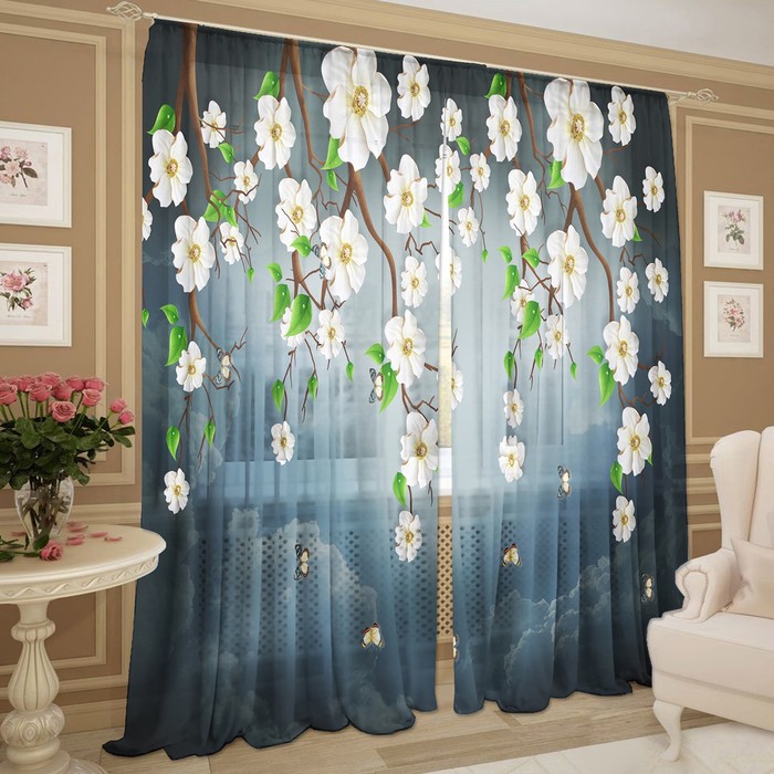 Тюль На ночь 147х267 +/- 3см, 2шт, шифон, п/э
Тюль На ночь 147х267 +/- 3см, 2шт, шифон, п/э