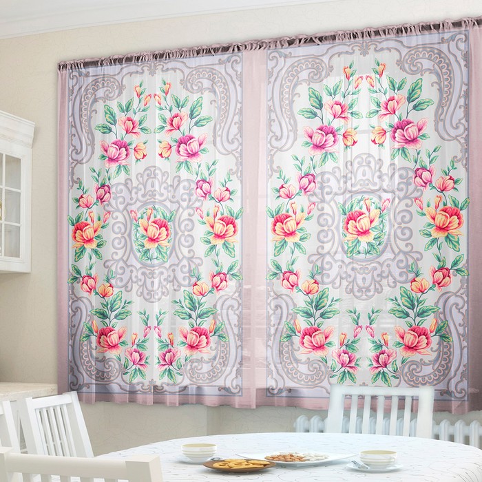 Тюль для кухни Домашний уют 145х160см-2шт, шифон, пэ 100%, 145г/м2
Тюль для кухни Домашний уют 145х160см-2шт, шифон, пэ 100%, 145г/м2