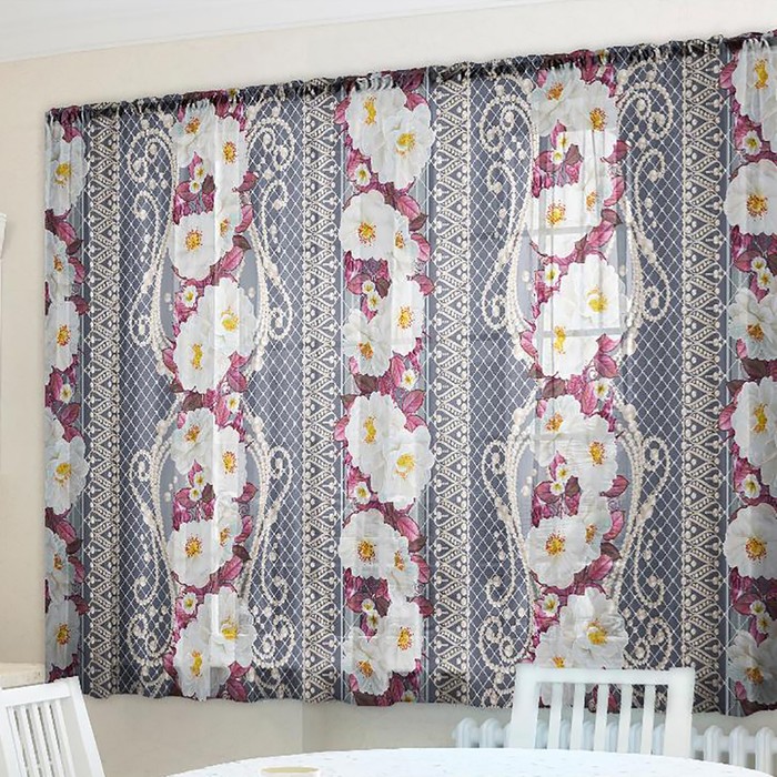 Тюль для кухни Бижутерия 250 х 170см-2 шт, шифон, пэ 100%
Тюль для кухни Бижутерия 250 х 170см-2 шт, шифон, пэ 100%