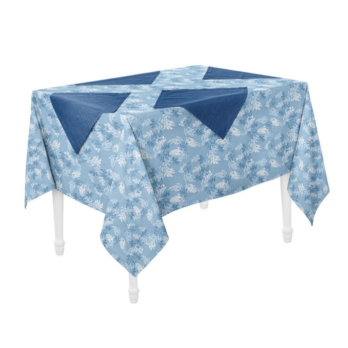 Набор кухонный Azure: скатерть 140х150 см, салфетка сервировочная 40х40 см. - 4 шт, цвет голубой
Набор кухонный Azure: скатерть 140х150 см, салфетка сервировочная 40х40 см. - 4 шт, цвет голубой