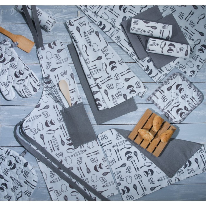 Набор кухонный Loft: скатерть 140х180 см, салфетка сервировочная 40х40 см. - 4 шт, цвет серый 7603
Набор кухонный Loft: скатерть 140х180 см, салфетка сервировочная 40х40 см. - 4 шт, цвет серый 7603