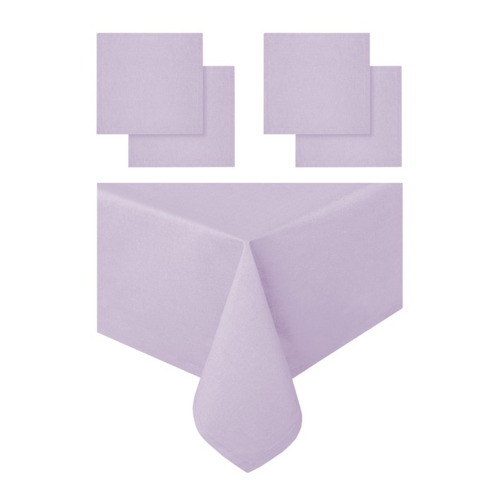 Набор кухонный Violet: скатерть 140х180 см, салфетка сервировочная 40х40 см. - 4 шт, цвет фиолетовый
Набор кухонный Violet: скатерть 140х180 см, салфетка сервировочная 40х40 см. - 4 шт, цвет фиолетовый