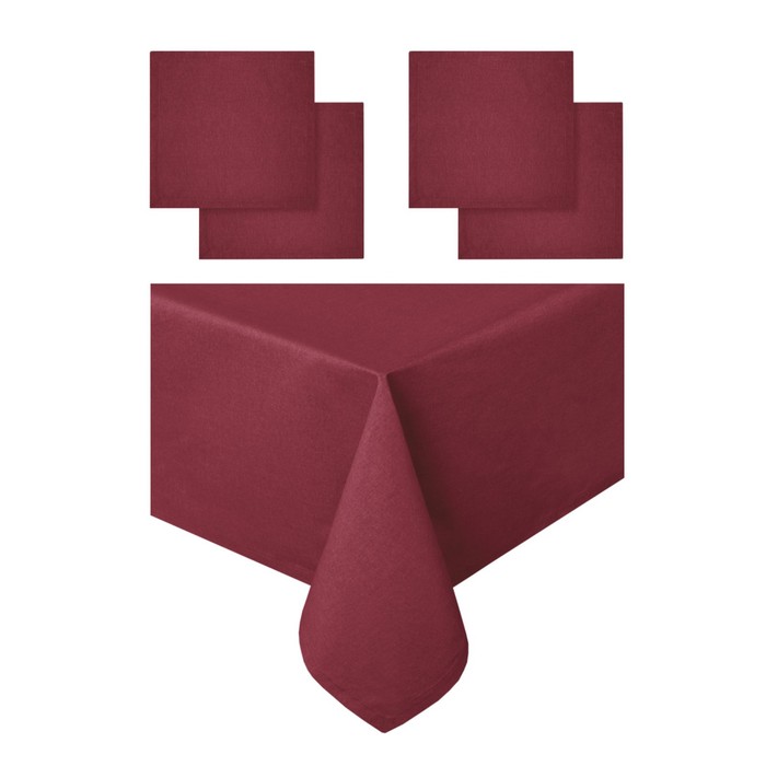 Набор кухонный Wild cherry: скатерть 140х180 см, салфетка сервировочная 40х40 см. - 4 шт, цвет красн
Набор кухонный Wild cherry: скатерть 140х180 см, салфетка сервировочная 40х40 см. - 4 шт, цвет красн