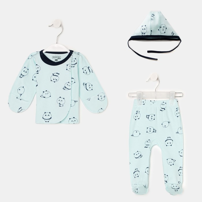 Комплект для новорождённых, цвет голубой, рост 56 см
Комплект для новорождённых, цвет голубой, рост 56 см