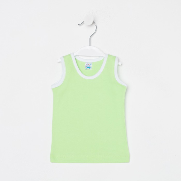 Майка детская, цвет салатовый, рост 62 см
Майка детская, цвет салатовый, рост 62 см