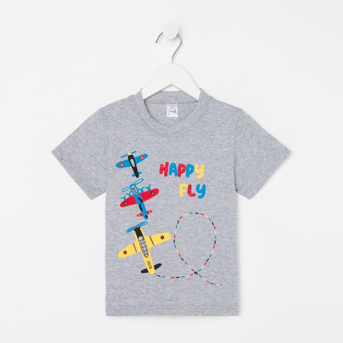 Футболка для мальчика, цвет серый, рост 92 см 
Футболка для мальчика, цвет серый, рост 92 см