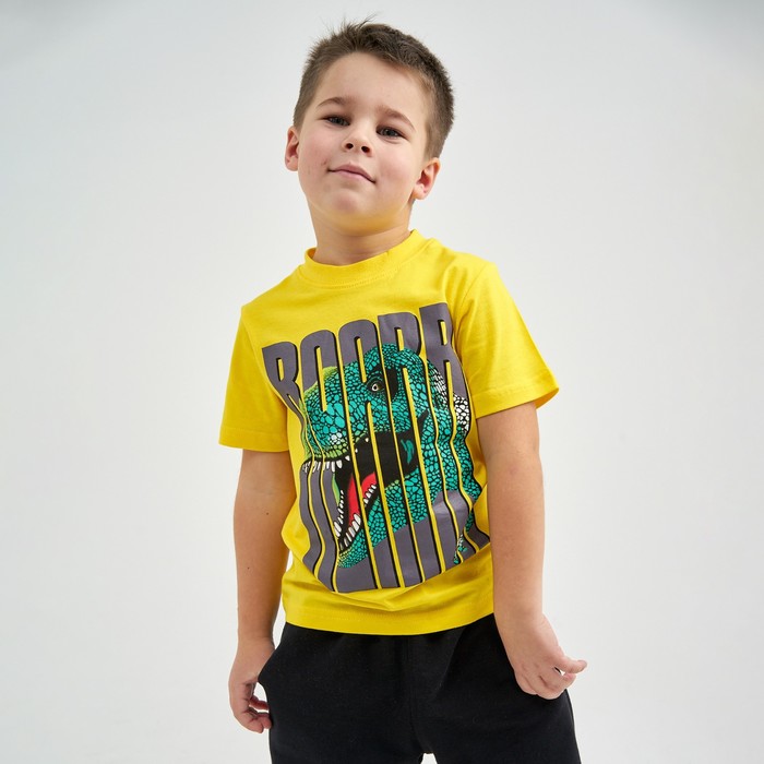 Футболка для мальчика, цвет жёлтый, рост 110 см
Футболка для мальчика, цвет жёлтый, рост 110 см