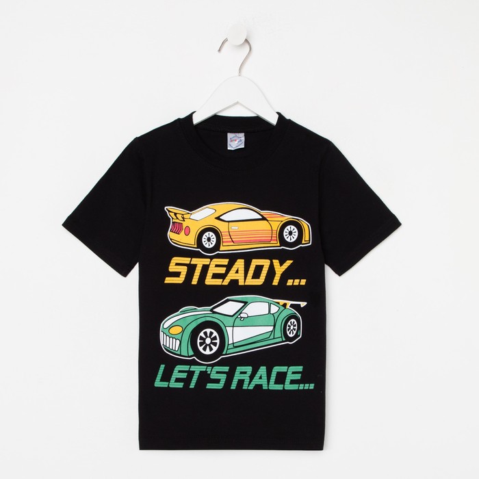 Футболка для мальчика, цвет чёрный, рост 122 см
Футболка для мальчика, цвет чёрный, рост 122 см