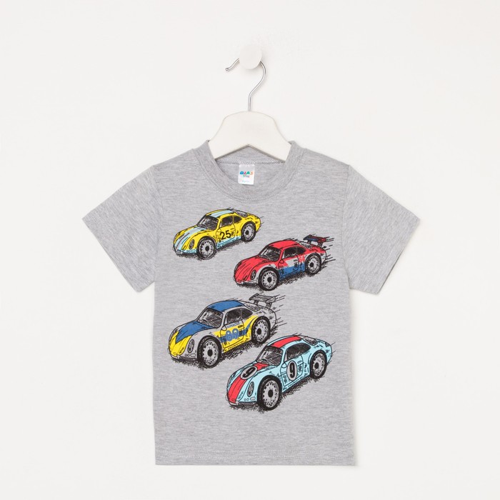 Футболка для мальчика, цвет серый меланж, рост 98 см
Футболка для мальчика, цвет серый меланж, рост 98 см