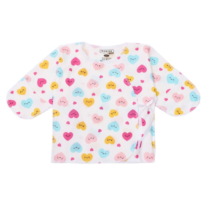 Распашонка, цвет белый/сердечки, рост 56 см
Распашонка, цвет белый/сердечки, рост 56 см