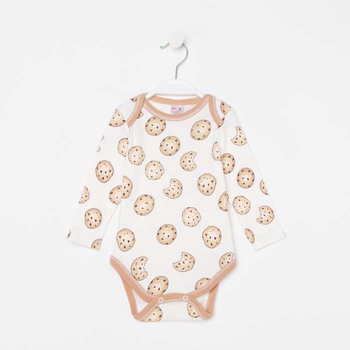 Боди детское, цвет белый/печенье, рост 68 см
Боди детское, цвет белый/печенье, рост 68 см