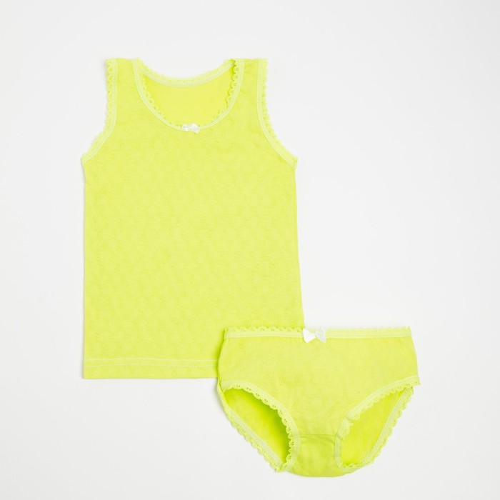 Комплект (майка, трусы) для девочки, цвет зелёный, рост 92 см
Комплект (майка, трусы) для девочки, цвет зелёный, рост 92 см