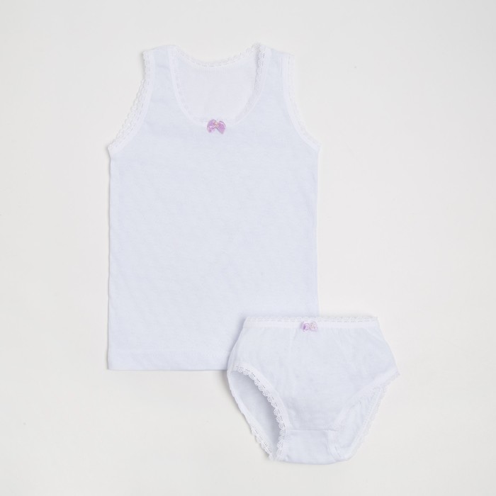 Комплект (майка, трусы) для девочки, цвет белый, рост 92 см
Комплект (майка, трусы) для девочки, цвет белый, рост 92 см