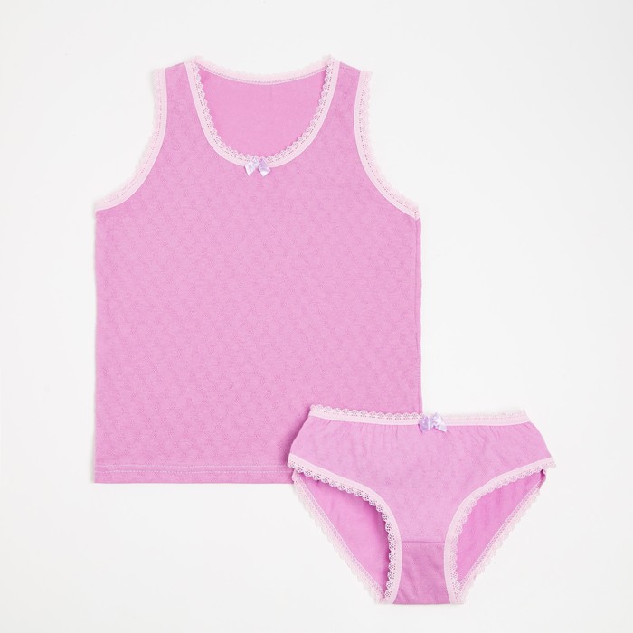 Комплект (майка, трусы) для девочки, цвет сиреневый, рост 110 см
Комплект (майка, трусы) для девочки, цвет сиреневый, рост 110 см