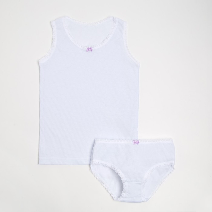 Комплект (майка, трусы) для девочки, цвет белый, рост 134 см
Комплект (майка, трусы) для девочки, цвет белый, рост 134 см