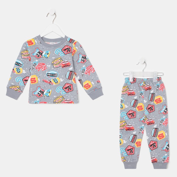 Пижама для мальчика, цвет серый, рост 98 см
Пижама для мальчика, цвет серый, рост 98 см