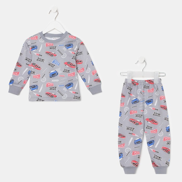 Пижама для мальчика, цвет серый/флажок, рост 92 см
Пижама для мальчика, цвет серый/флажок, рост 92 см