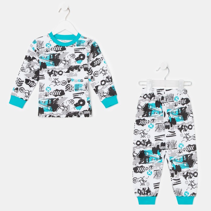 Пижама для мальчика, цвет белый, рост 98 см
Пижама для мальчика, цвет белый, рост 98 см