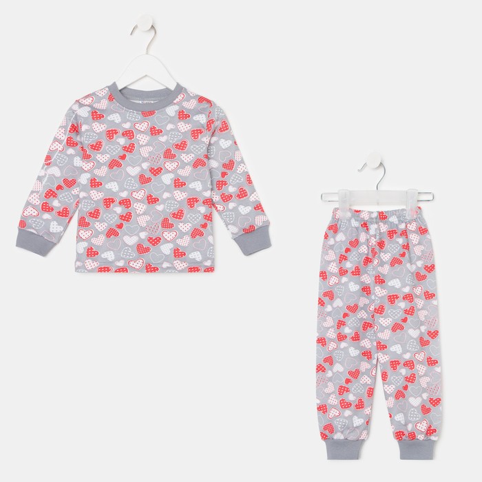 Пижама для девочки НАЧЁС, цвет серый, рост 92 см
Пижама для девочки НАЧЁС, цвет серый, рост 92 см