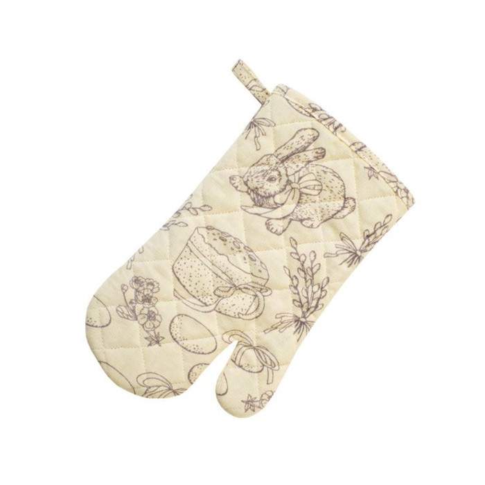 Варежка-прихватка Easter, размер 18х30 см, цвет бежевый
Варежка-прихватка Easter, размер 18х30 см, цвет бежевый