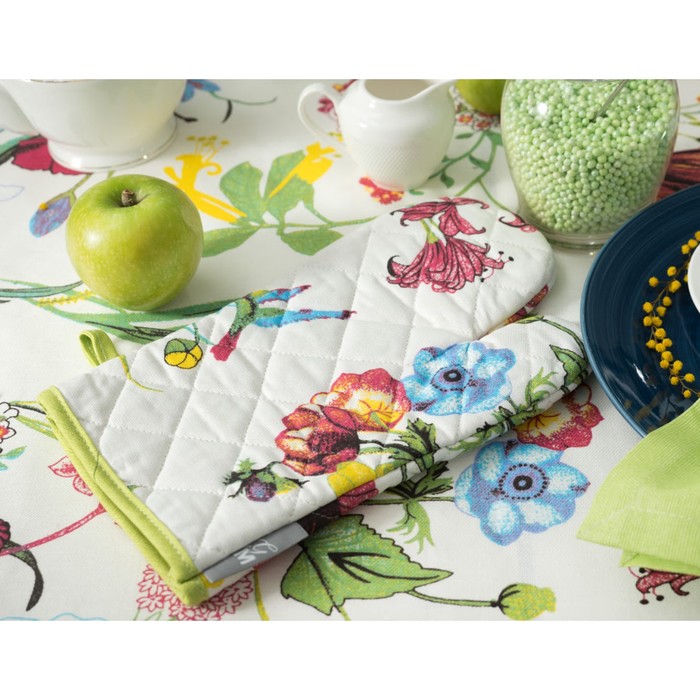 Варежка-прихватка Flowers, размер 18х30 см, цвет белый
Варежка-прихватка Flowers, размер 18х30 см, цвет белый