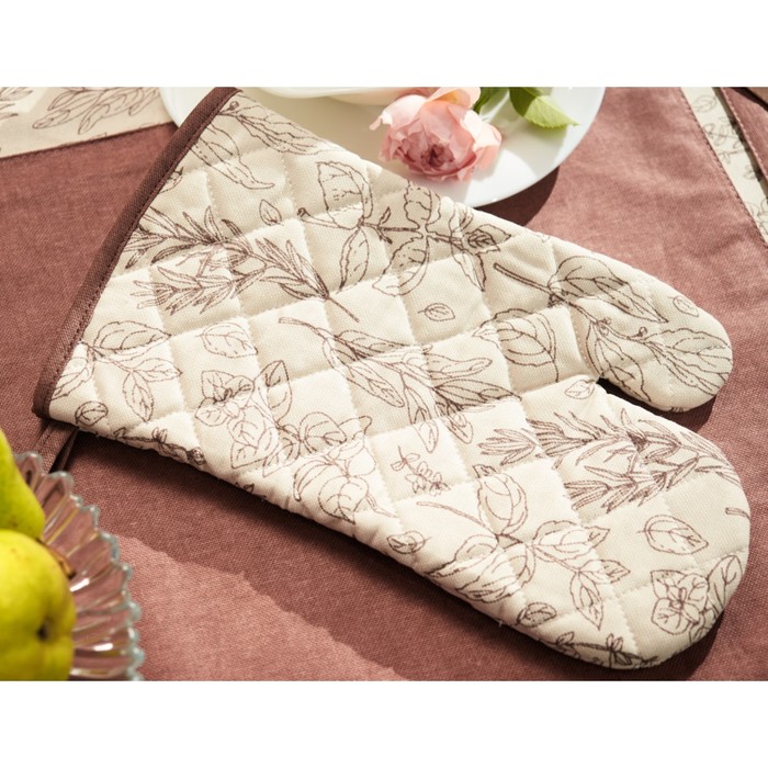 Варежка-прихватка Rosemary, размер 18х30 см, цвет коричневый
Варежка-прихватка Rosemary, размер 18х30 см, цвет коричневый