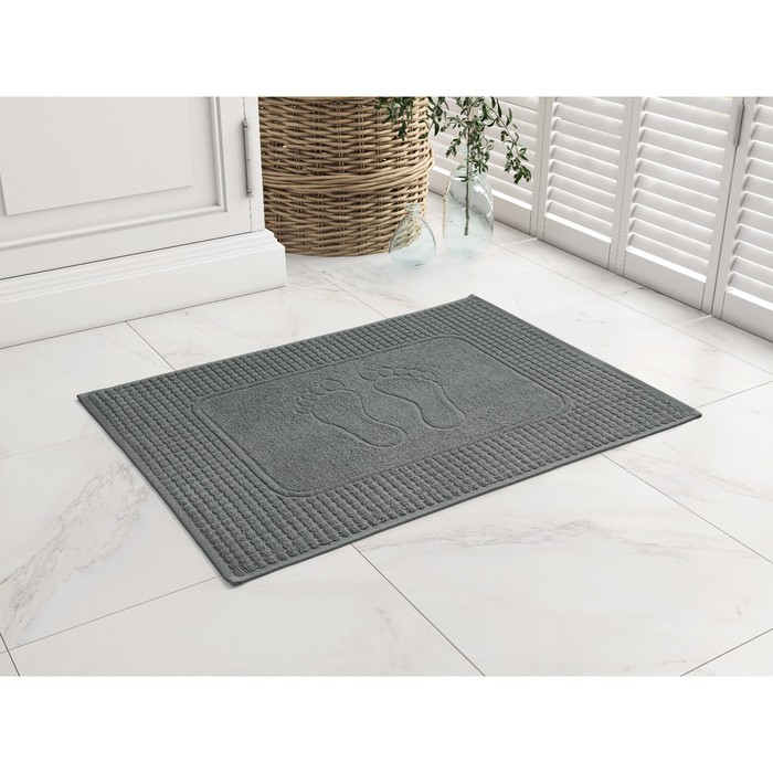 Полотенце для ног Graphite, размер 50х70 см, цвет серый 
Полотенце для ног Graphite, размер 50х70 см, цвет серый