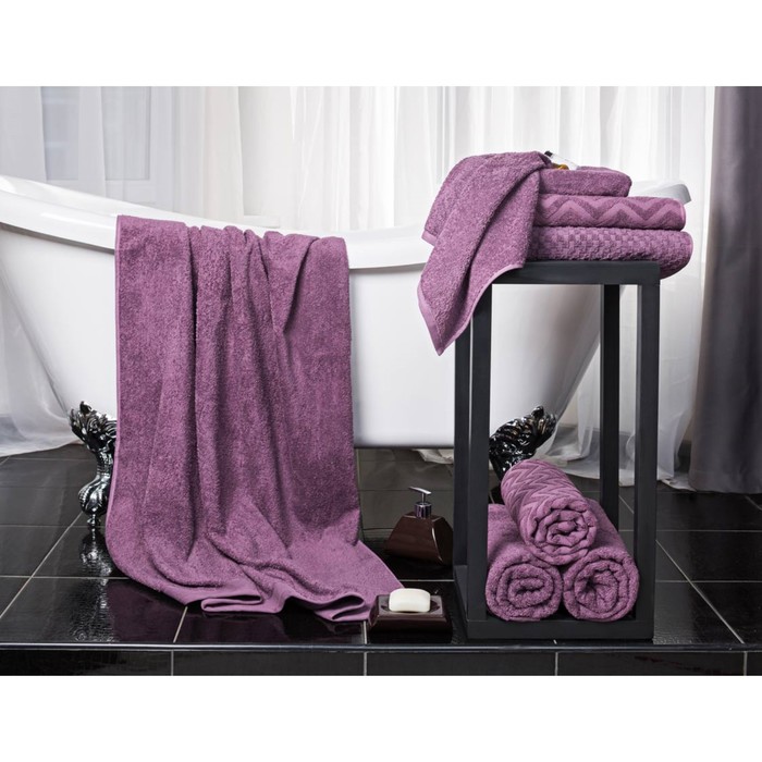 Набор махровых полотенец Burgundy, размер 30х50 см, 50х100 см, цвет фиолетовый
Набор махровых полотенец Burgundy, размер 30х50 см, 50х100 см, цвет фиолетовый