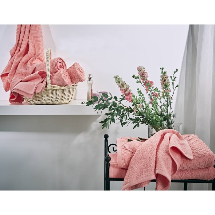 Набор махровых полотенец Coral, размер 30х50 см, 50х100 см, цвет розовый
Набор махровых полотенец Coral, размер 30х50 см, 50х100 см, цвет розовый