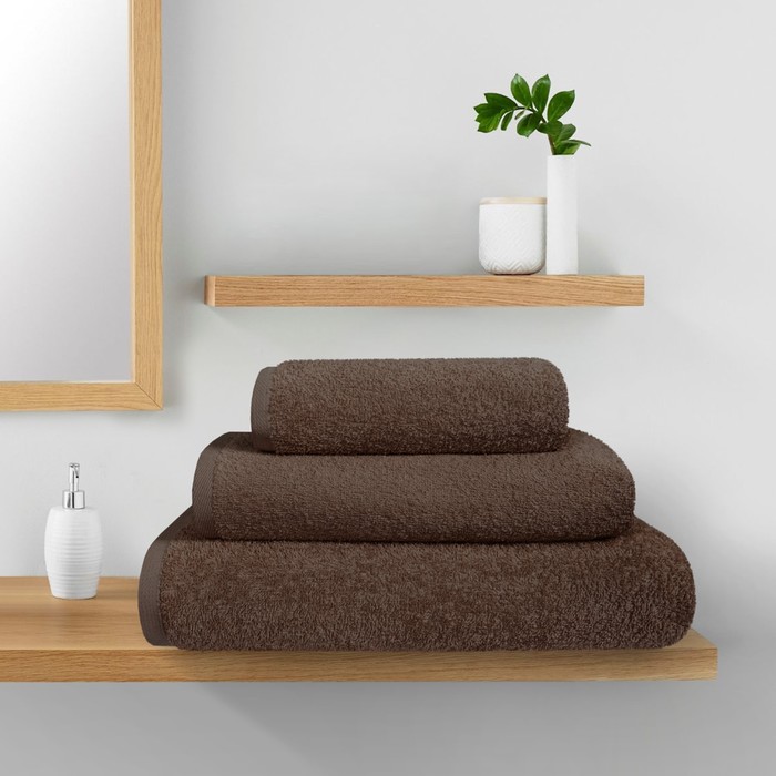 Набор махровых полотенец Dark cocoa, размер 40х70 см, 50х90 см, 70х140 см, цвет коричневый
Набор махровых полотенец Dark cocoa, размер 40х70 см, 50х90 см, 70х140 см, цвет коричневый