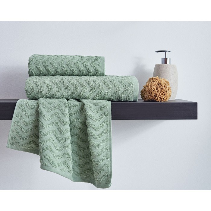 Набор махровых полотенец Leaf green, размер 50х90 см, 70х130 см, цвет зеленый
Набор махровых полотенец Leaf green, размер 50х90 см, 70х130 см, цвет зеленый