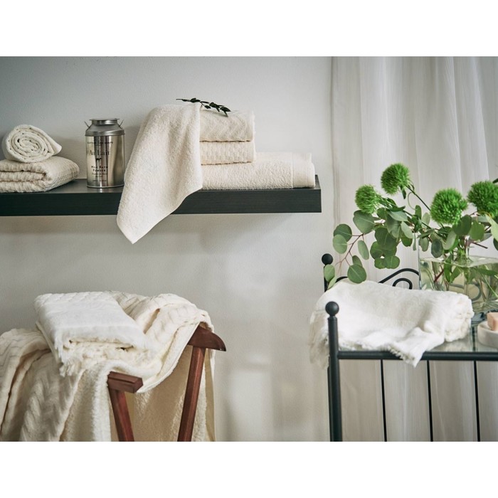 Набор махровых полотенец Milky, размер 50х90 см, 70х130 см, цвет бежевый 
Набор махровых полотенец Milky, размер 50х90 см, 70х130 см, цвет бежевый