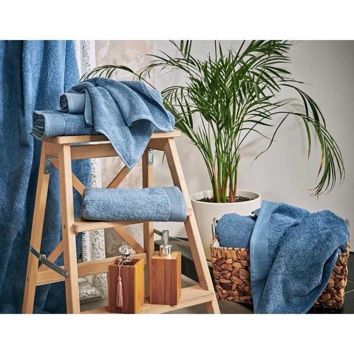 Набор махровых полотенец Mist, размер 30х50 см, 50х100 см, цвет голубой
Набор махровых полотенец Mist, размер 30х50 см, 50х100 см, цвет голубой