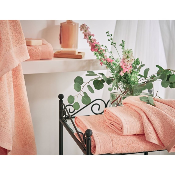 Набор махровых полотенец Peach, размер 30х50 см, 50х100 см, цвет розовый 
Набор махровых полотенец Peach, размер 30х50 см, 50х100 см, цвет розовый