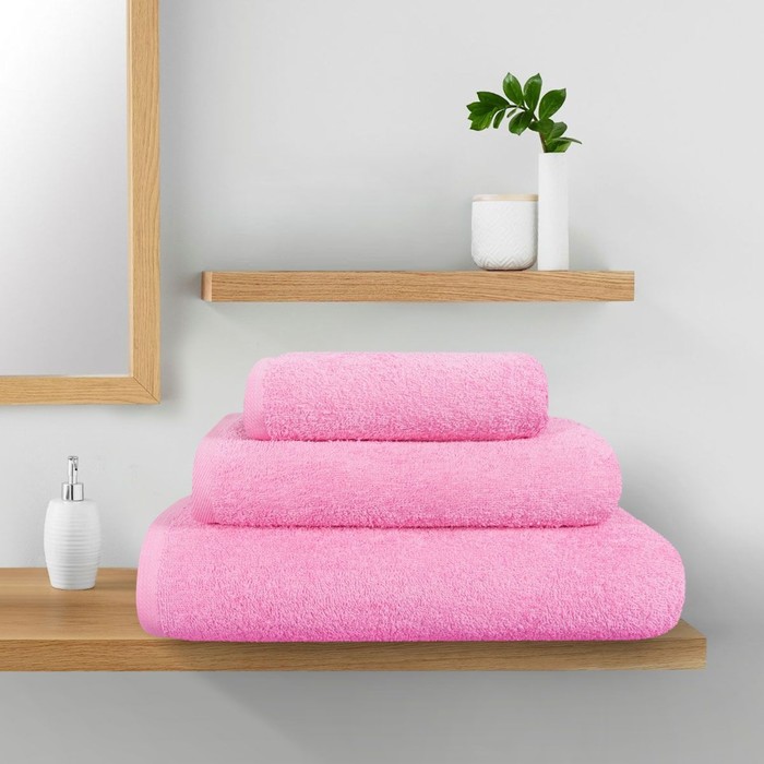 Набор махровых полотенец Pink crystal, размер 40х70 см, 50х90 см, 70х140 см, цвет розовый
Набор махровых полотенец Pink crystal, размер 40х70 см, 50х90 см, 70х140 см, цвет розовый