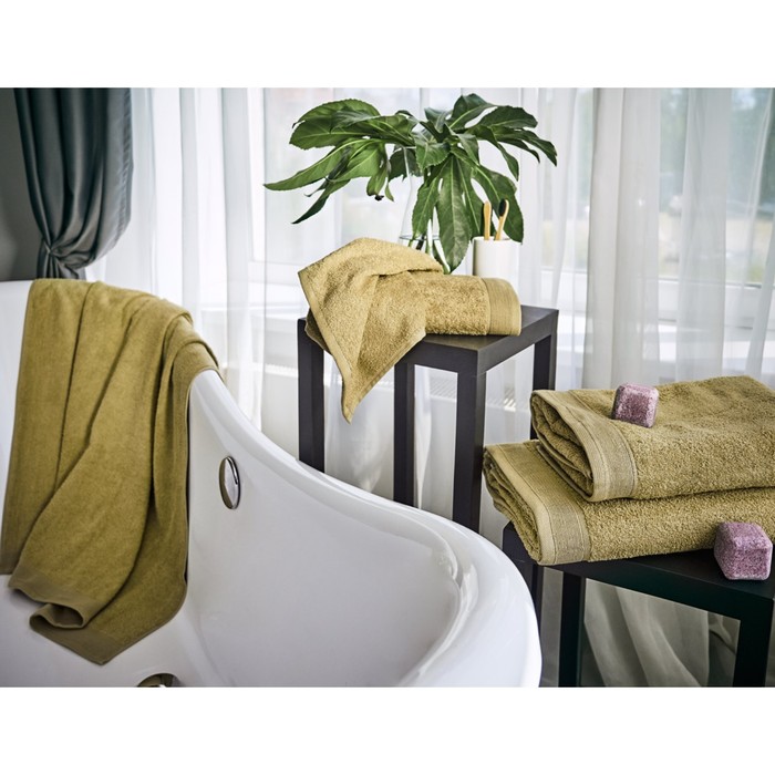 Набор махровых полотенец Pistachio, размер 30х50 см, 50х100 см, цвет зеленый 
Набор махровых полотенец Pistachio, размер 30х50 см, 50х100 см, цвет зеленый