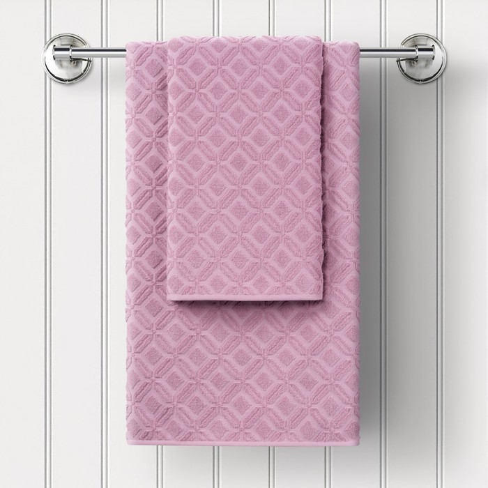 Набор махровых полотенец Sakura, размер 50х90 см, 70х130 см, цвет розовый
Набор махровых полотенец Sakura, размер 50х90 см, 70х130 см, цвет розовый
