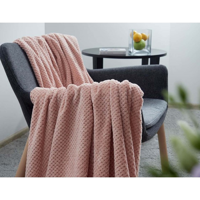 Плед Blush, размер 200х200 см, цвет розовый 
Плед Blush, размер 200х200 см, цвет розовый