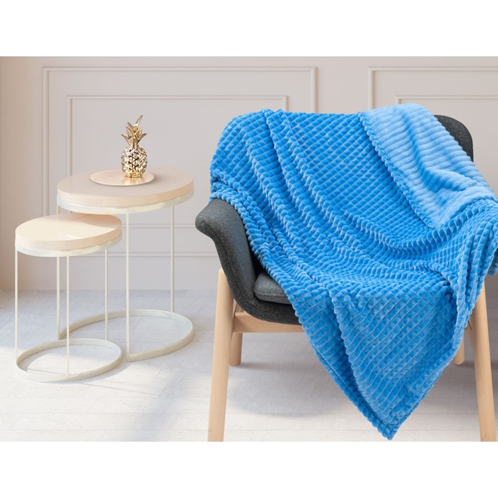 Плед Cubes blue, размер 200х220 см, цвет синий 
Плед Cubes blue, размер 200х220 см, цвет синий