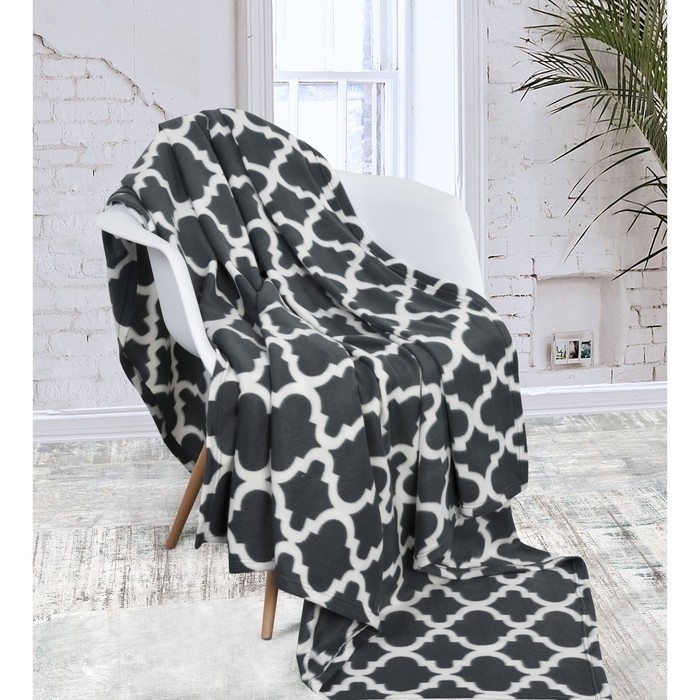 Плед Floy, размер 180х200 см, цвет серый
Плед Floy, размер 180х200 см, цвет серый