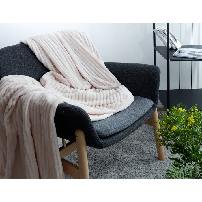 Плед Muffin, размер 150х200 см, цвет бежевый 
Плед Muffin, размер 150х200 см, цвет бежевый