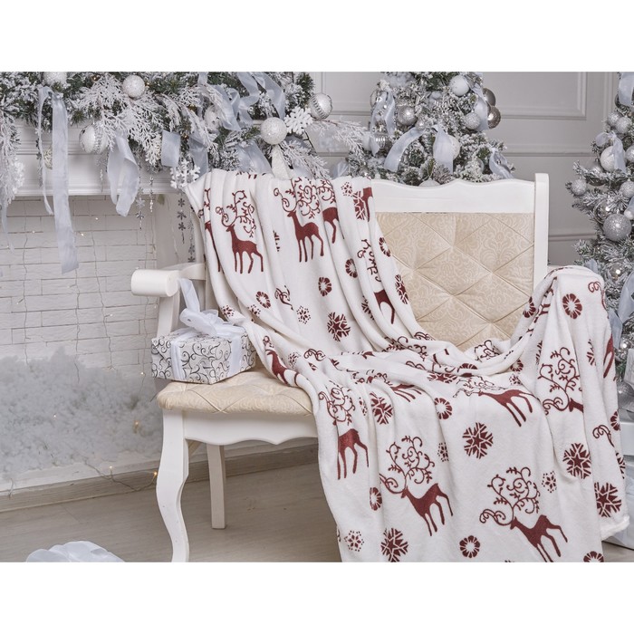 Плед New year eve, размер 100х150 см, цвет бежевый
Плед New year eve, размер 100х150 см, цвет бежевый