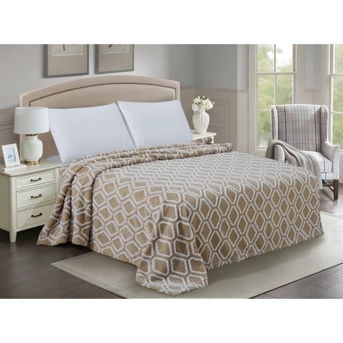 Плед Orlando, размер 180х200 см, цвет бежевый
Плед Orlando, размер 180х200 см, цвет бежевый