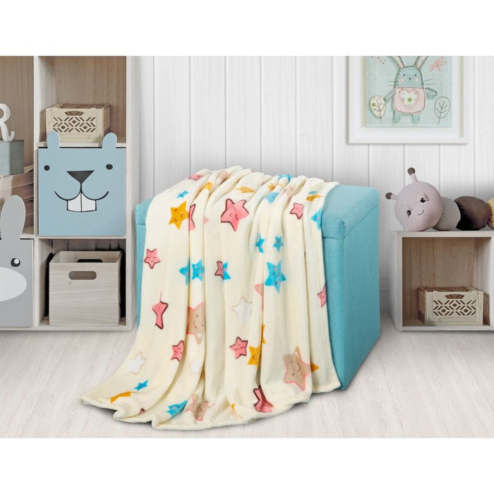 Плед Smiling stars, размер 100х150 см, цвет бежевый
Плед Smiling stars, размер 100х150 см, цвет бежевый